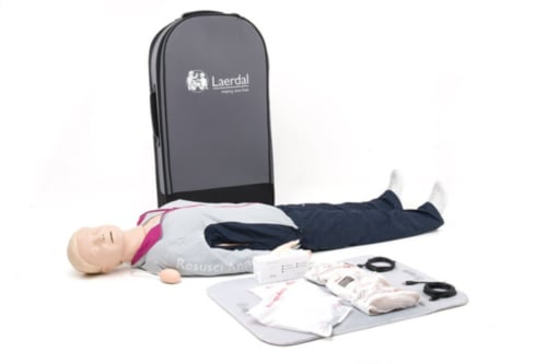 Resusci Anne QCPR helkroppsdocka i dragväska - 10828