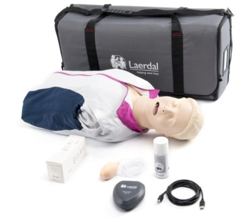Resusci Anne QCPR AW halvkroppsdocka med bärväska - 6966