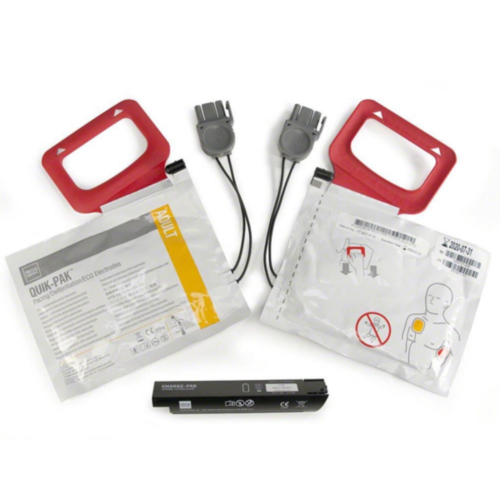 Physio-Control Paket med CHARGE-PAK batteri och 2 par QUIK-PAK elektrodpar - 3975