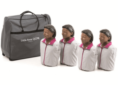 Laerdal Little Anne QCPR (mörk hud) - 4 pack - 7988