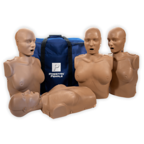 Prestan Professional kvinnlig HLR-träningstorso 4-pack (mörk)    - 12536