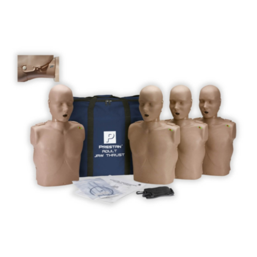 Prestan HLR-docka med haklyftning 4-pack (mörk hud) 