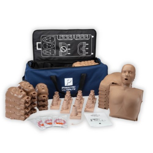 Prestan Ultralite HLR dockor 12-pack (mörk hud) 