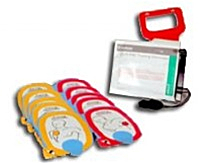 Physio-Control CR Plus övningselektroder 5-pack + kabel, vuxna
