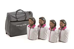 Laerdal Little Anne QCPR 4-pack, donkere huid